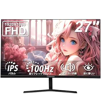 PC モニター S 27型 /フルHD(1920×1080) Amazon.co.jp: JAPANNEXT 27インチ モニター フルHD 1920x1080